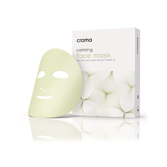 Croma Calming Face Mask with Aloe Vera & Green Tea - Pack of 8