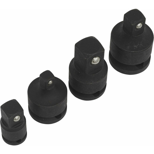 4 pack - impact Socket Adapter Size Converter Set - Imperial Square Drive Nut