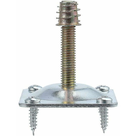 Set of 4 fixing plates for furniture legs in the hardware store for fixing 49 x 49 x 2 mm