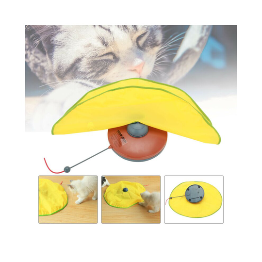 Pet Exercise Cat's Meow Motorised Revolving Play Toy Mouse Wand Tail