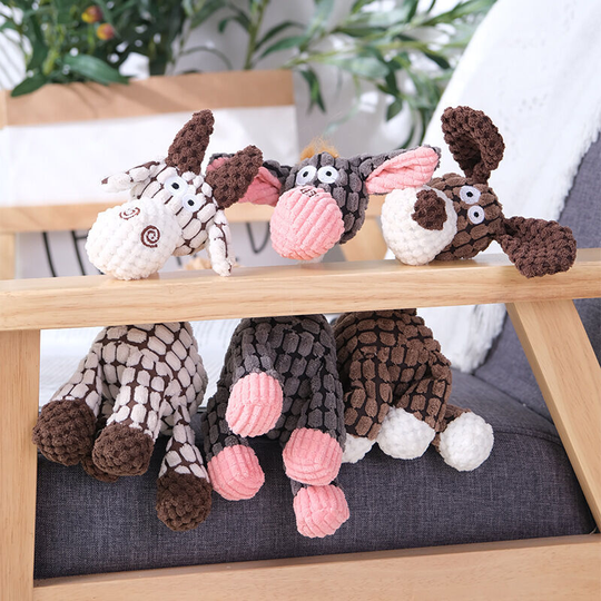 3 pcs pet supplies teeth grinding training Teddy Shiba Inu interactive pet corn kernels donkey dog vocalization toy 28*7cm