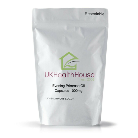 Evening Primrose Oil Capsules - 1000mg x 240 - 9% GLA - Quality