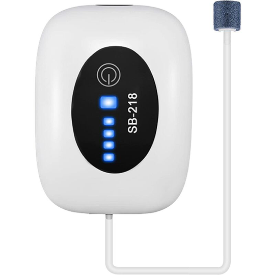Battery Powered Aquarium Air Pump, Quiet Rechargeable Portable Fish Air Pump