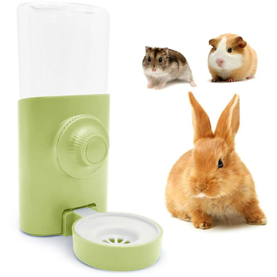 Heguyey - Rabbit Water Dispenser 600ml Hanging Rabbit Drinker Automatic Guinea Pig Feeder Bottle Anti-Drip Hamster Feeder for Rabbit Chinchilla