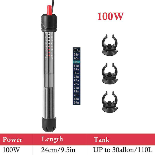 Constant Temperature Heating Fish Fish Heater for Fishing Leather with LED Light Rod US UK EU-100WEU