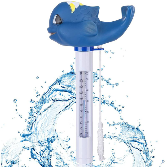 Modou - Unbreakable Floating Pool Thermometer with String for Indoor and Outdoor Pools, Spas, Hot Tubs, Aquariums, Fish Ponds.