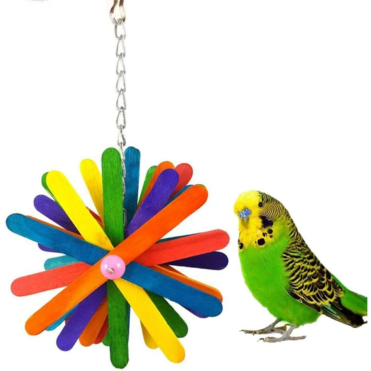 Toy for colorful birds, parrots, macaws, parrots, parakeets, cage accessories