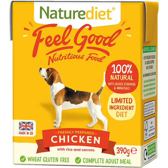 Feel Good Dog Food [btp] (390g) (Chicken) - Chicken - Naturediet