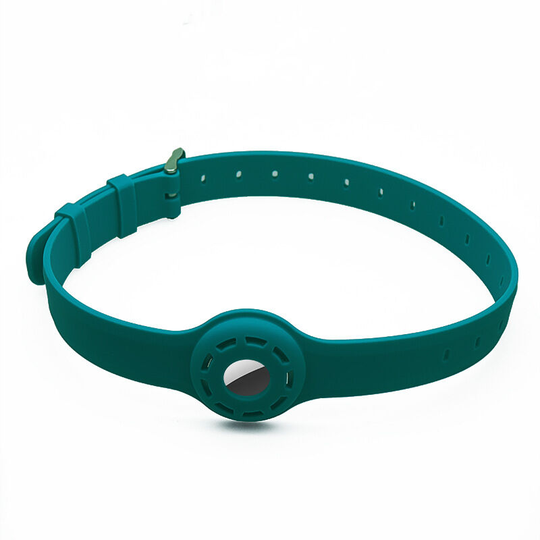 Dog Collar/Cat Collar, 1Pcs Pet Collar Anti Loss Cat Dog Silicone Airtags Tracker Cover green - Muff
