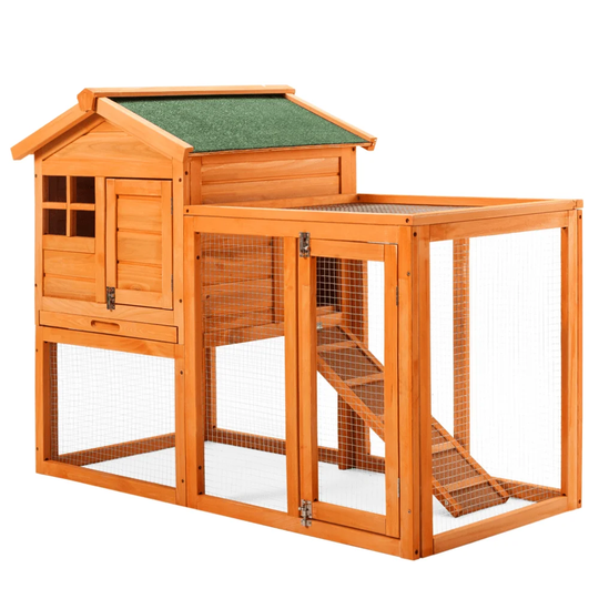 Americus Weather Resistant Rabbit Hutch with Ramp