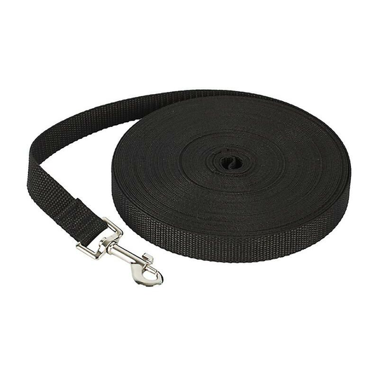 Sun Flowergb - 50m Pet Dog Leash, Outdoor Tracking Leash for Large Dogs Black