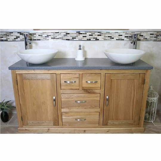 Delcastillo 1430mm Free-Standing Double Vanity Unit