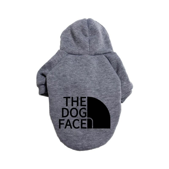 Dog Hoodie Pet Clothes Autumn and Winter Dog Sweaters Puppy Costumes Dog Sweater Vest for Small Medium Dogs Cats Chihuahua Teddy (df Gray Big Black