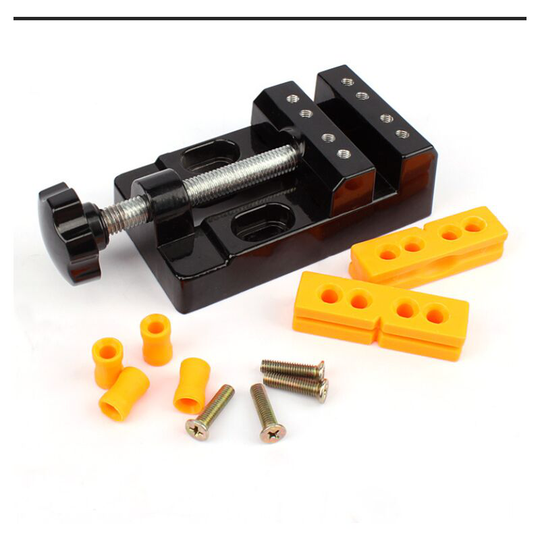 Vises Mini Universal Aluminum Alloy Vise With Walnut Nut Jewelry Pliers Carving Pliers Stationary Tools