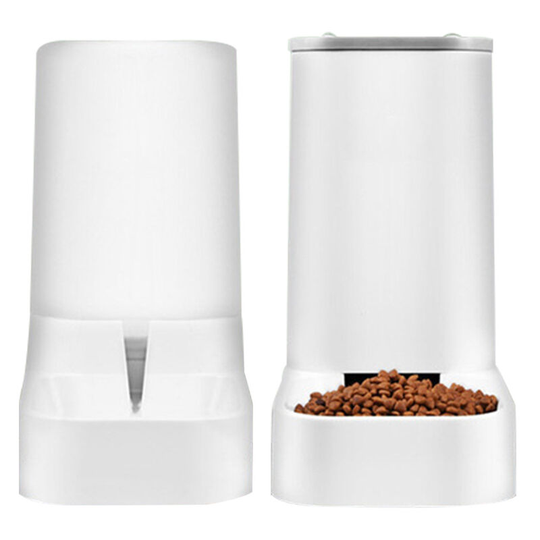Bearsu - Cat Dog Feeder and Waterer Pet Self-Dispensing