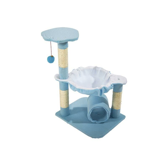 28' Cute Cat Climb Holder Cat Tree - Blue