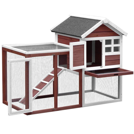 Alvaro Weather Resistant Rabbit Hutch with Ramp