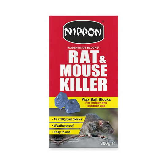 Nippon Rodenticide Wax Blocks 300g x 6 - Vitax