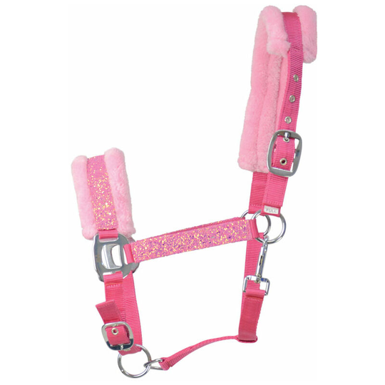 Hy Dazzle Head Collar (Pony) (Powder Pink) - Powder Pink