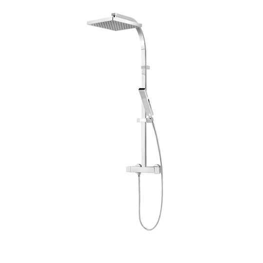 Duschsystem Square Mixer Shower with Adjustable Shower Head