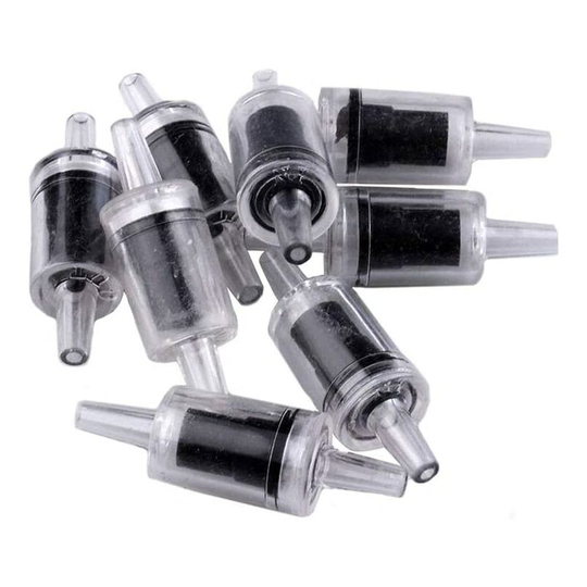 6pcs Black Air Pump Check Valve Aquarium Anti Backflow Valve Fish Tank Valve Aquarium Accessories