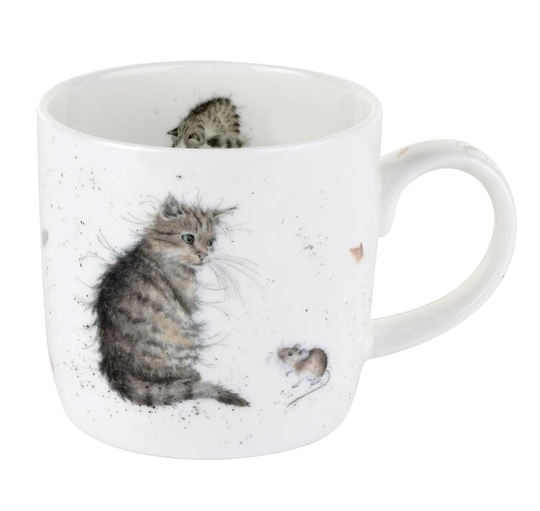 Wrendale Designs Cat and Mouse Bone China Mug