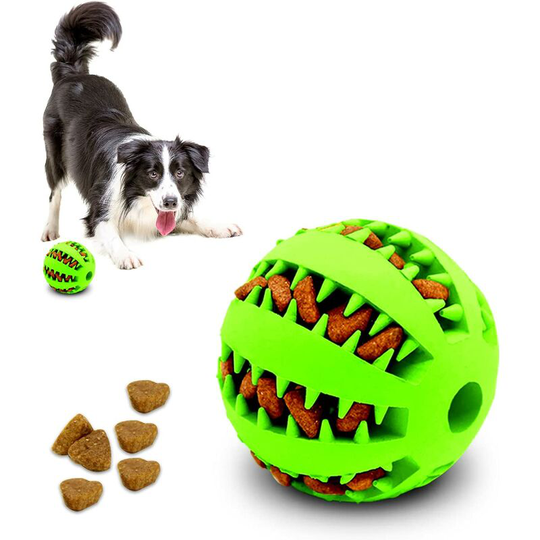 Indestructible Dog Toy Squeaky Chew Toy (Dog Toy Ball)
