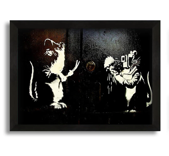 Crooked Rats - Picture Frame Painting on Canvas