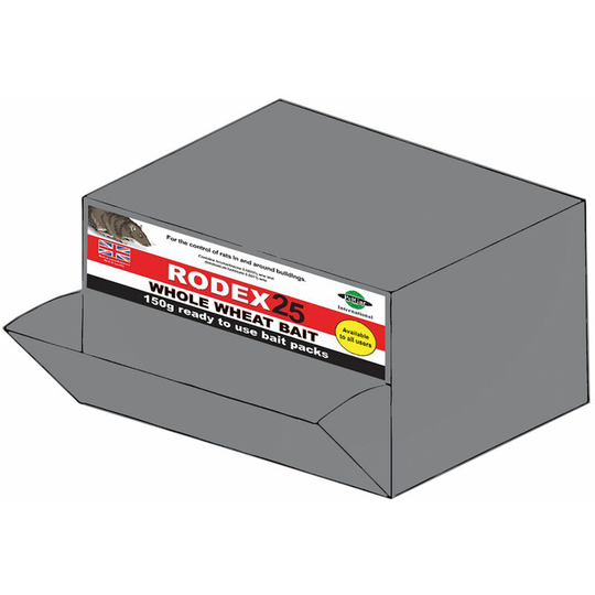 Rodex 25 Whole Wheat - 80 x 150 Gm - GRA-WWZ-BRO-R-150G-12KG-P - Pelgar