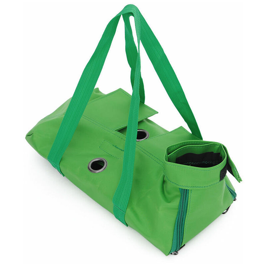 Multi-Function Dog and Cat Grooming Restraint Bags for Bathing, Washing, Nail Trimming Green (M)