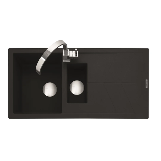 Sotera 100cm x 50cm Double Bowl Inset Kitchen Sink