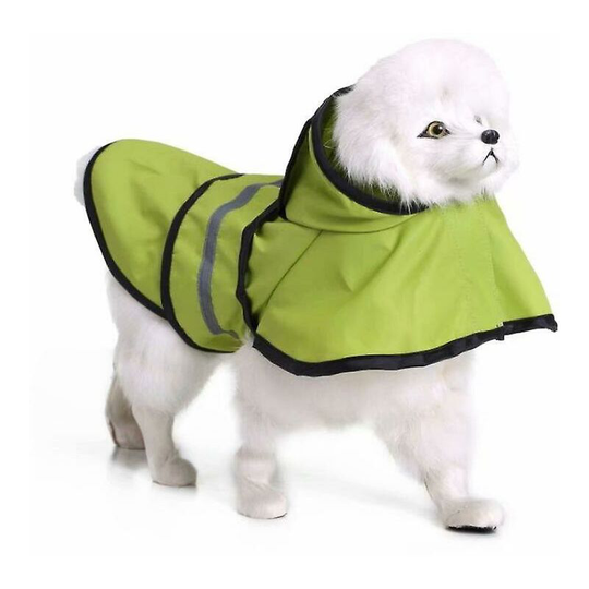 Pet Dog Waterproof Reflective Raincoat, Suitable For Large Dogs 2xl Size (fluorescent Green Style 1) - Thsinde
