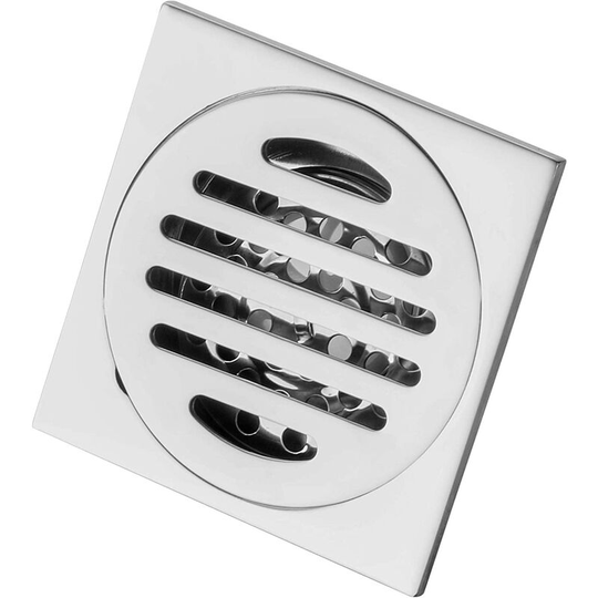 Floor Drain Tub Stainless Steel Removable Drain Cover for Bathroom Shower Room Square Toilet Rustproof Garden Spruce 9.7X9.7 cm Silver