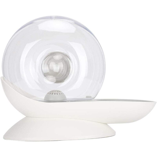 Perle Rare - Pet Water Dispenser 2.8L Automatic Snail Water Dispenser for Small and Medium Dogs and Cats (Gray)