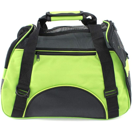 Transport bags for small dogs cats rabbits, breathable and foldable cat carrier box cat carrier bag, green