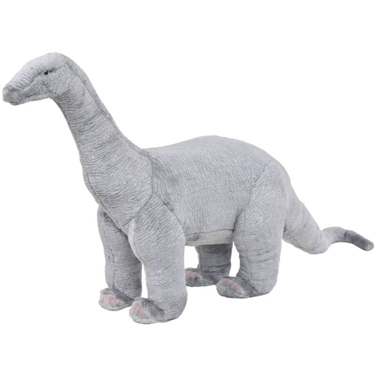 Standing Plush Toy Brachiosaurus Dinosaur Grey xxl