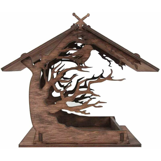 Eco-friendly Wooden Birdhouse diy Feeding Bird House