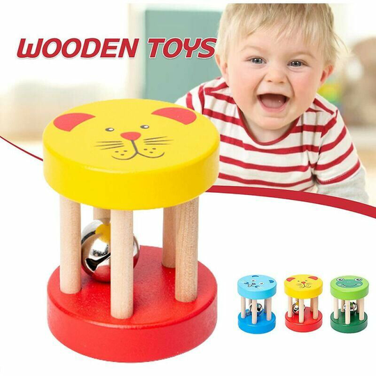 Baby Bell Rattles Toys Intelligence Grasping Appease Rattle Bell Educational Toy