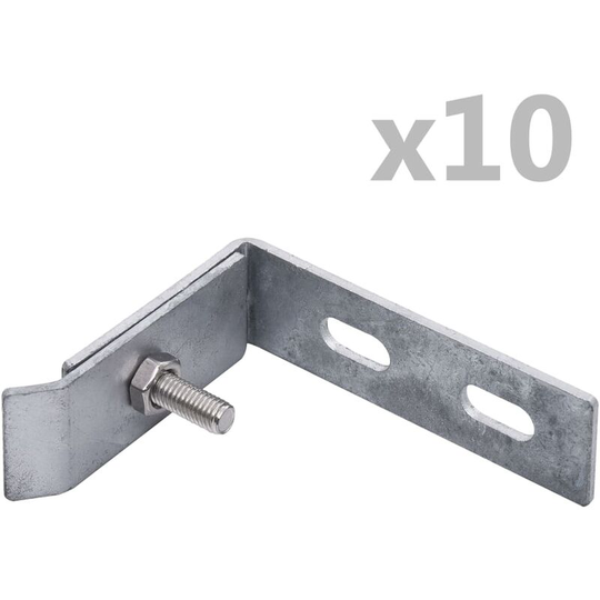 Devenirriche - Wall Corner Connector 10 Sets Silver - Silver