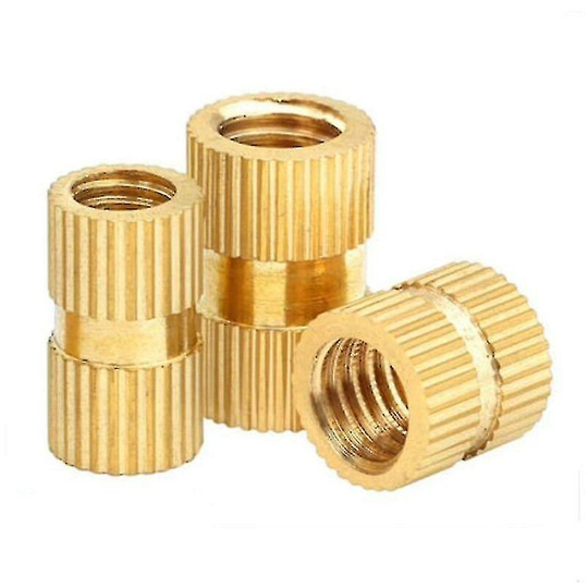 Brass Insert Injection Molding Knurled Thread Nuts,M4 50PCS