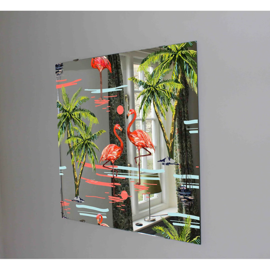 Coconut Palm Trees Accent Mirror