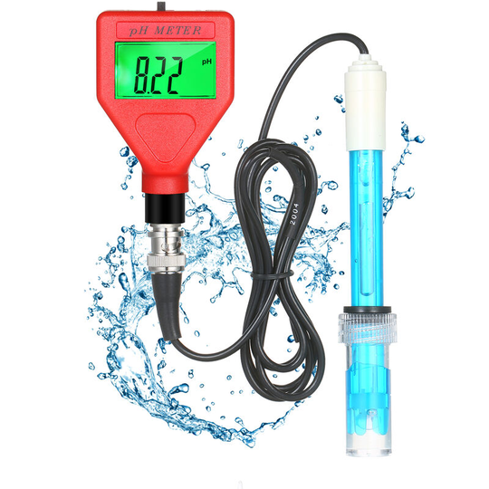 Superseller - pH Meter 0-14pH Measurement Range Water Quality Tester 1.5-inch lcd ph Pen with Green Backlight for Water Brewing Food Sauce