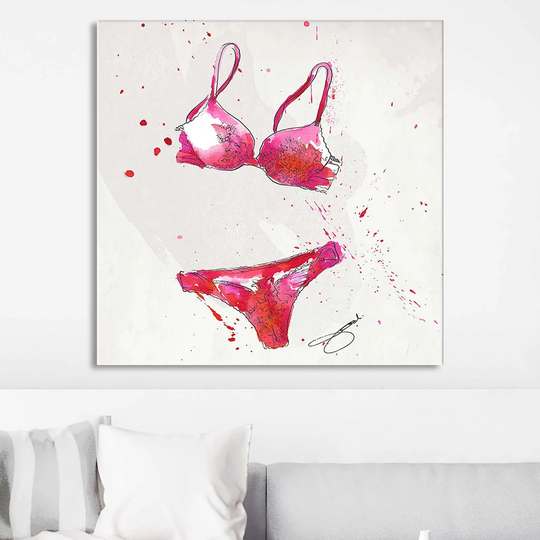 Pretty in Pink by Jodi - Wrapped Canvas Painting Print