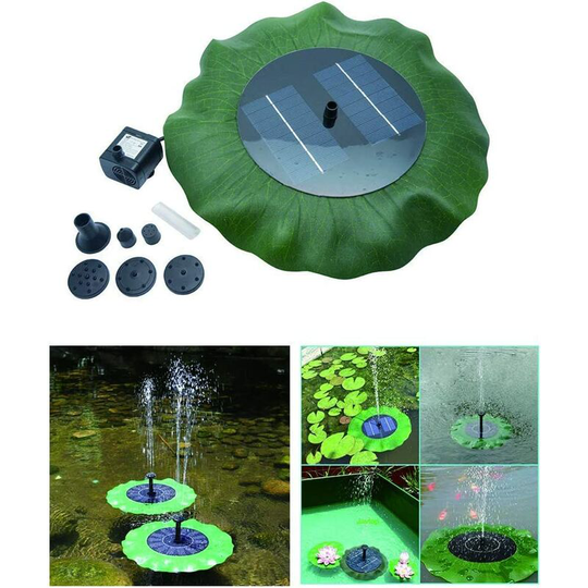 Benobby Kids - Solar Pond Fountain Pump - 7V 1.4W Solar Panel Powered Water Pump Floating Pump for Garden Pool Aquarium,1pack