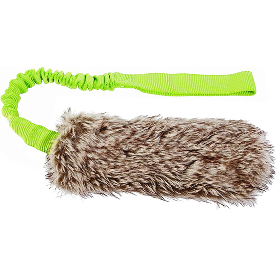 Dingo Waldemar Rutkowski Fleece Dog Toy for Twitch and Tug, Dog Training, Agility, Artificial Fur Bungee Racer with Squeak 15584