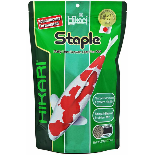 Hikari - 500g Staple Floating Pellets for Koi and Pond Fish, Medium