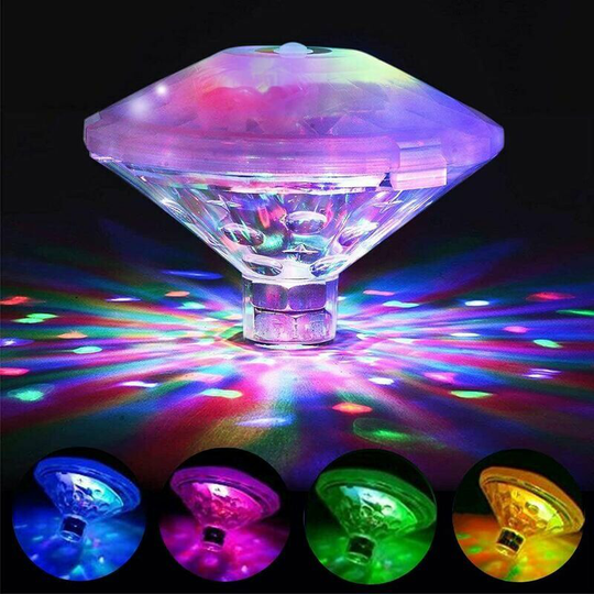 Monly - Color Floating Pool Light, Disco Bath Light, IP68 Submersible led Light, led Underwater Light with 7 Modes for Bathroom Swimming Pool Spa