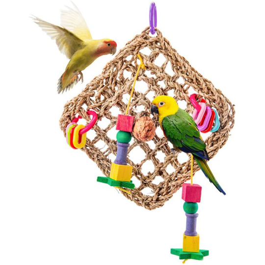 Betterlifegb - Bird toy parrot toy climbing net bird cage bird toy parrot rodent bird supplies