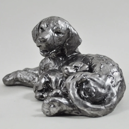 Dog with Puppy Martell Figurine