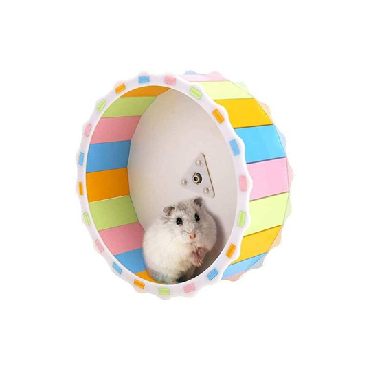 Quiet Hamster Exercise Wheel Silent Spinner, Diameter Cage Running Wheel Entertainment Stay Healthy (color)